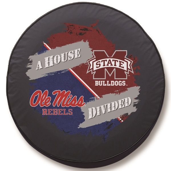 Ole Miss Mississippi State House Divided Spare Tire Cover